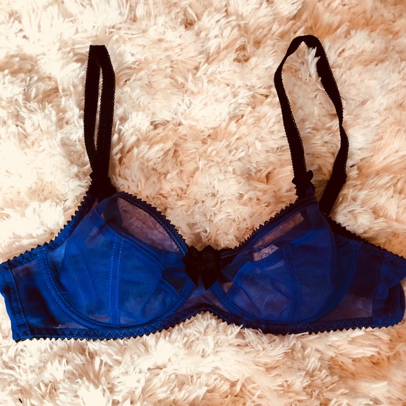 Claudette Purple Mesh Bra ๐ - Picture 2 of 6